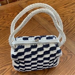 Crochet Top Clasp Handbag